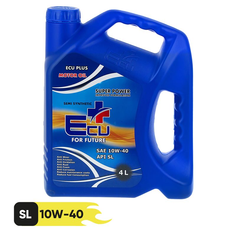 روغن موتور اکوپلاس مدل 10w40 sl حجم 4 لیتر مناسب برای ساینا