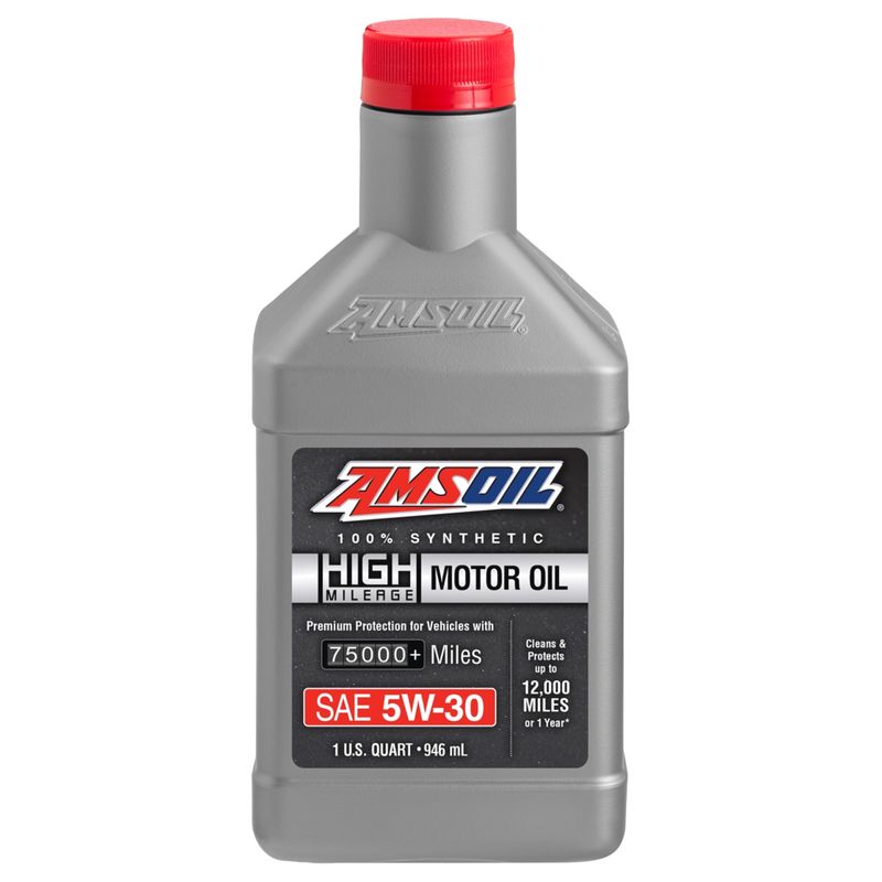 روغن موتور ای ام اس اویل مدل 5w30 high mileage حجم 946 میلی لیتر