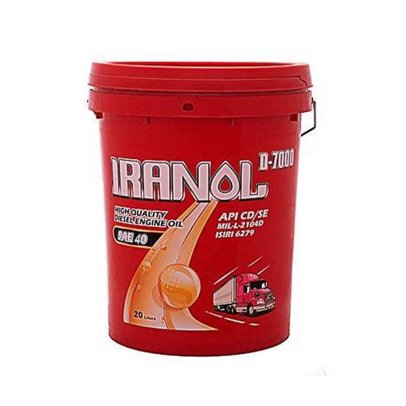 روغن موتور ایرانول مدل sae40 d7000 حجم 20 لیتر