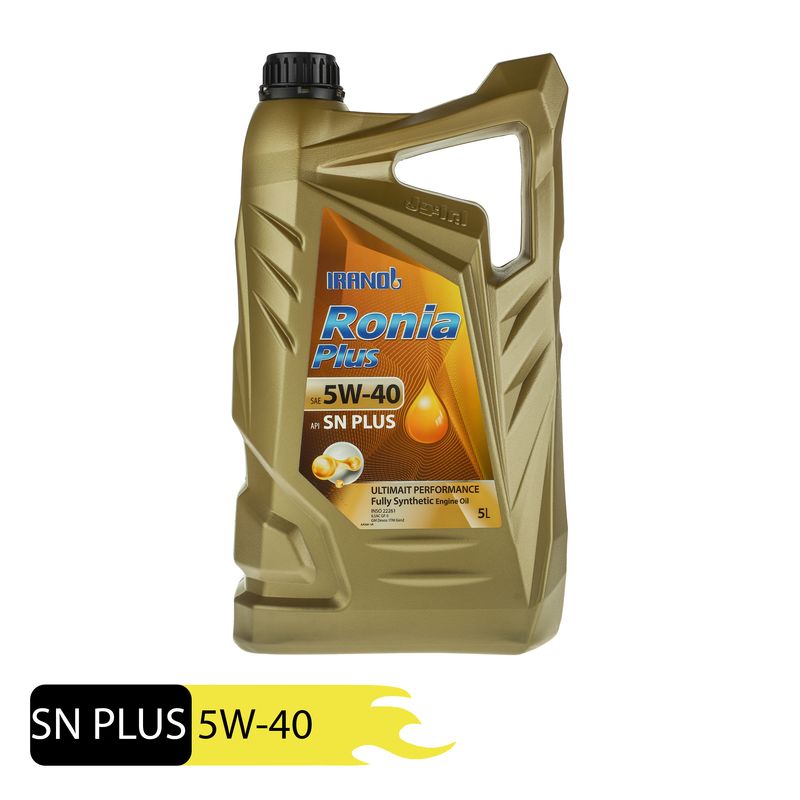 روغن موتور ایرانول پلاس مدل 5w 40 sn حجم 5 لیتر