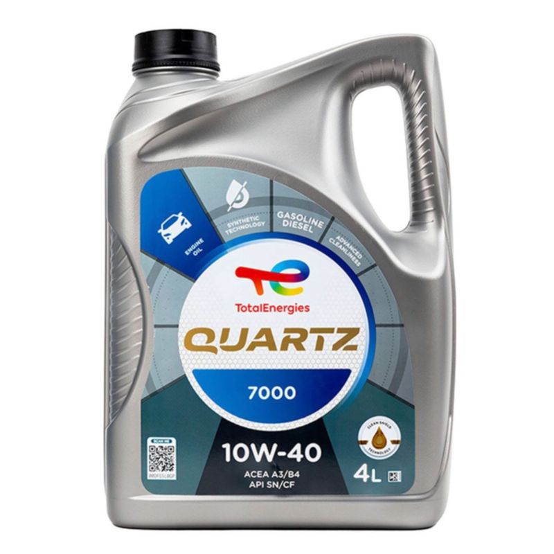 روغن موتور توتال مدل quartz 7000 10w40 حجم 4 لیتر