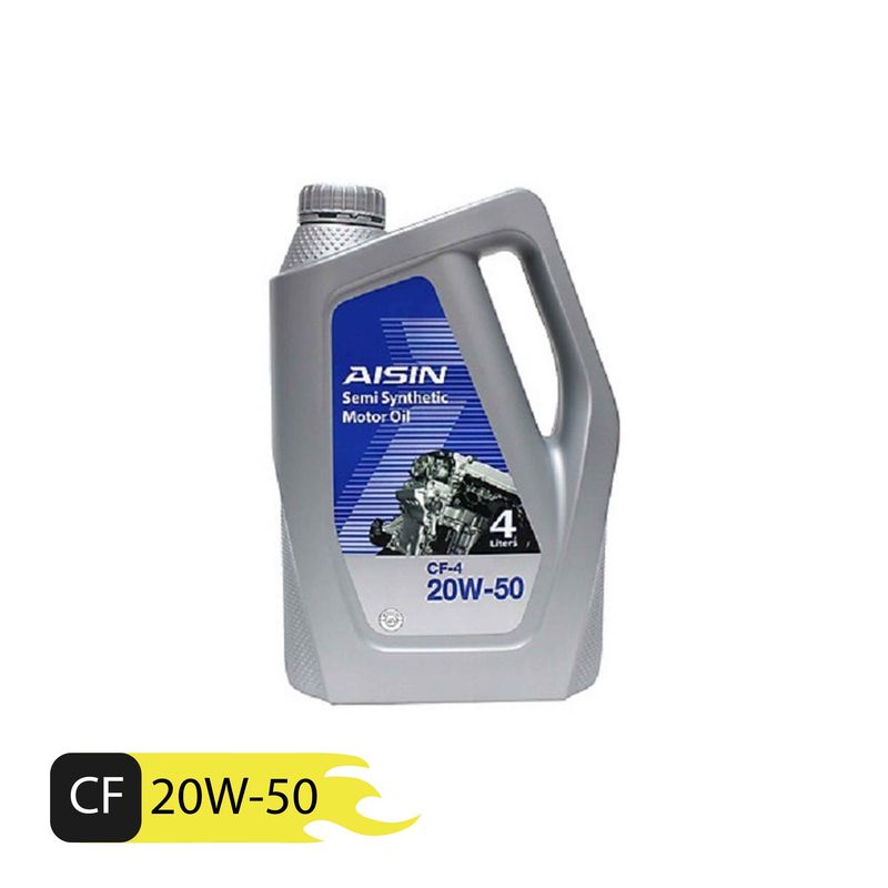 روغن موتور خودرو آیسین مدل 20w 50 cf  4 ظرفیت 4000 میلی لیتر