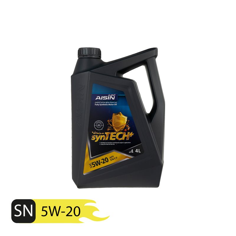 روغن موتور خودرو آیسین مدل 5w 20 sn plus حجم 4000 میلی لیتر