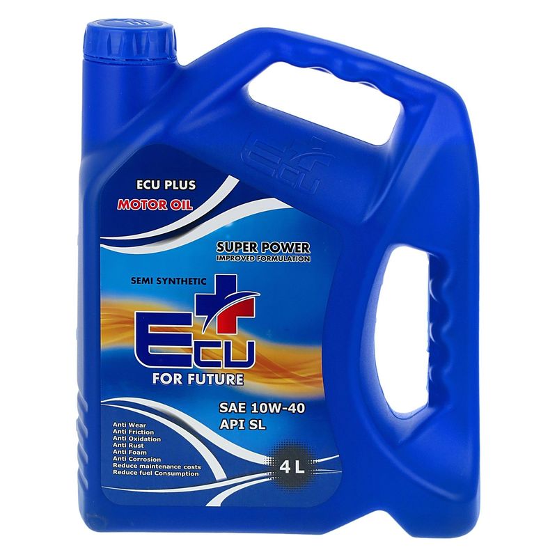 روغن موتور خودرو اکوپلاس مدل 10w40 sl حجم 4 لیتر مناسب برای ساینا