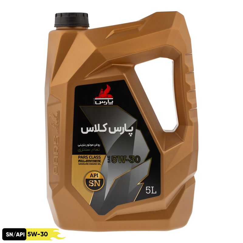روغن موتور خودرو بنزینی نفت پارس مدل sn 5w30 renew حجم 5 لیتر