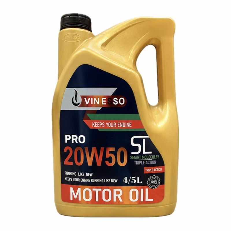 روغن موتور خودرو بنزینی وینسو اویل مدل 20w50 sl 20w 50 حجم 4.5 لیتر