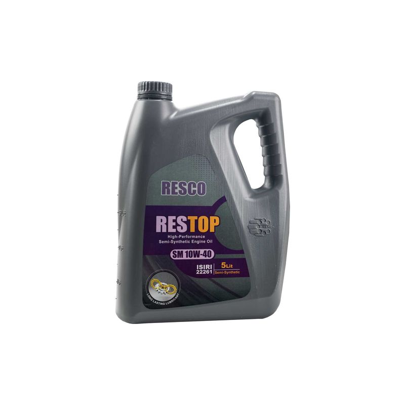 روغن موتور خودرو بنزینی، توربوشارژ رسکو مدل sm 10w40 resport sm 10w 40 حجم 4 لیتر