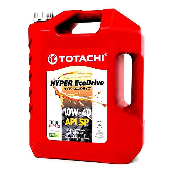 روغن موتور خودرو بنزینی، توربوشارژ، هیبریدی، تنفس طبیعی توتاچی مدل hyper eco drive 10w 40 sp 10w 40 حجم 4 لیتر