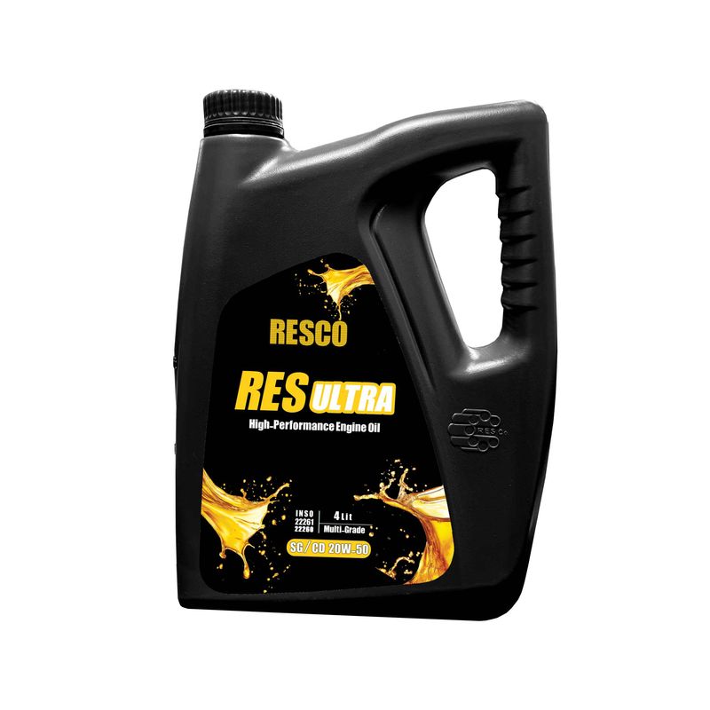 روغن موتور خودرو بنزینی، دیزلی رسکو مدل resport sg_cd 20w50 sg_cd 20w 50 حجم 4 لیتر