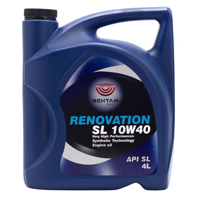 روغن موتور خودرو بهتام روانکاو مدلsl 10w40 renovation حجم 4 لیتر