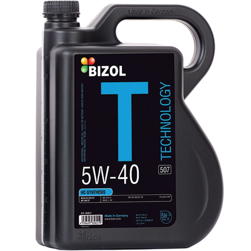 روغن موتور خودرو بیزول مدل technology 5w 40 ظرفیت 5 لیتر