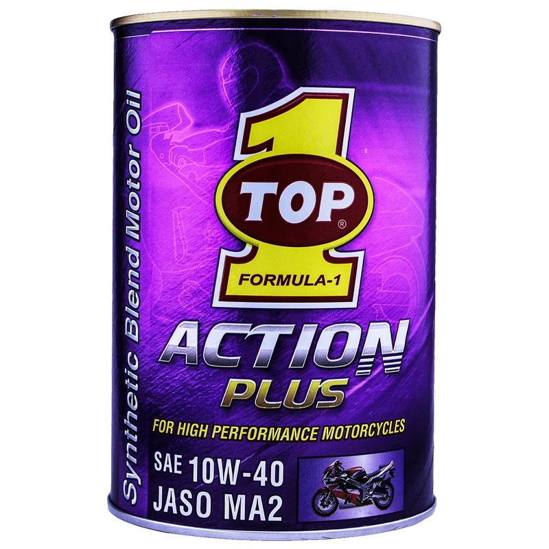 روغن موتور خودرو تاپ وان مدل action plus jaso ma2 10w 40 حجم 1 لیتر