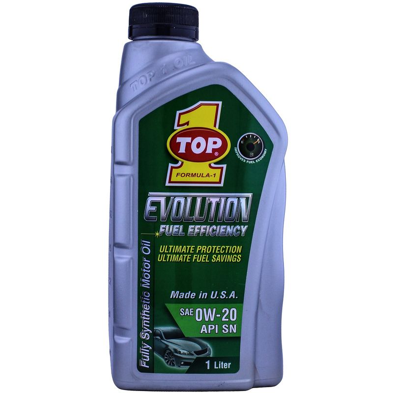 روغن موتور خودرو تاپ وان مدل evolution 0w 20 حجم 1 لیتر