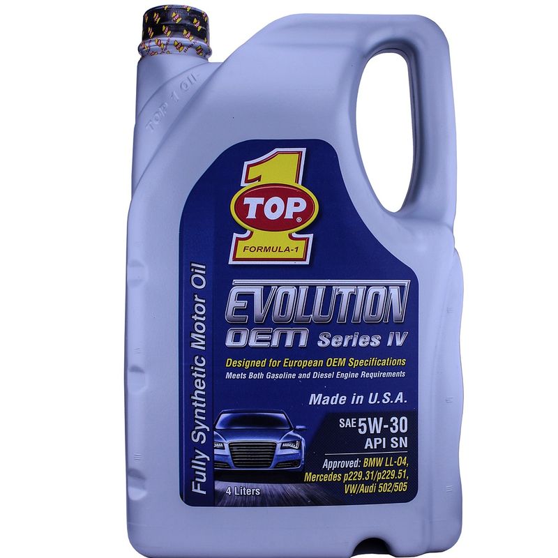روغن موتور خودرو تاپ وان مدل evolution 5w 30 حجم 1 لیتر