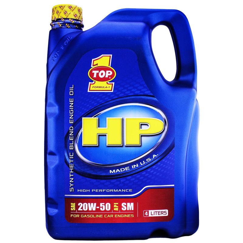 روغن موتور خودرو تاپ وان مدل hp 20w 50 حجم 4 لیتر