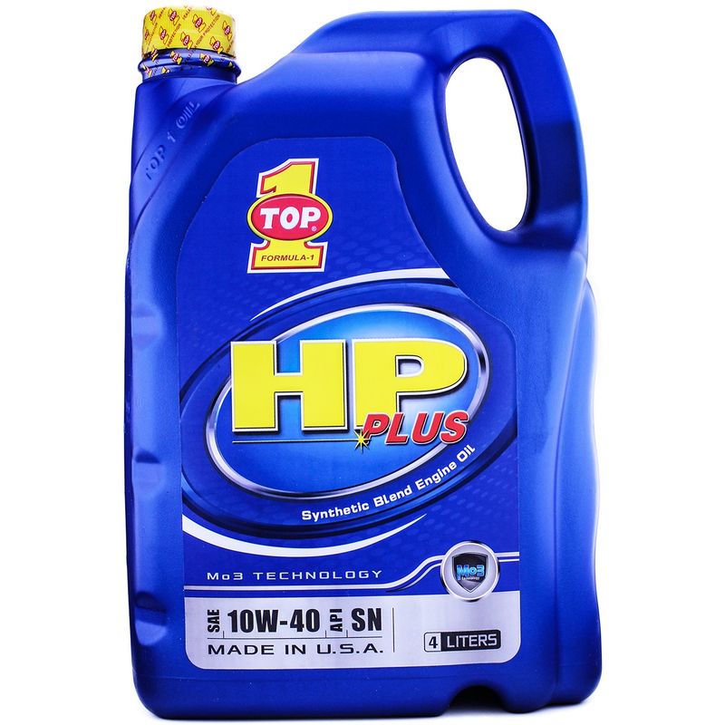 روغن موتور خودرو تاپ وان مدل hp plus 10w 40 حجم 4 لیتر