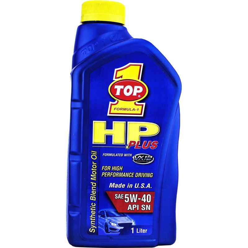 روغن موتور خودرو تاپ وان مدل hp plus 5w 40 حجم 1 لیتر