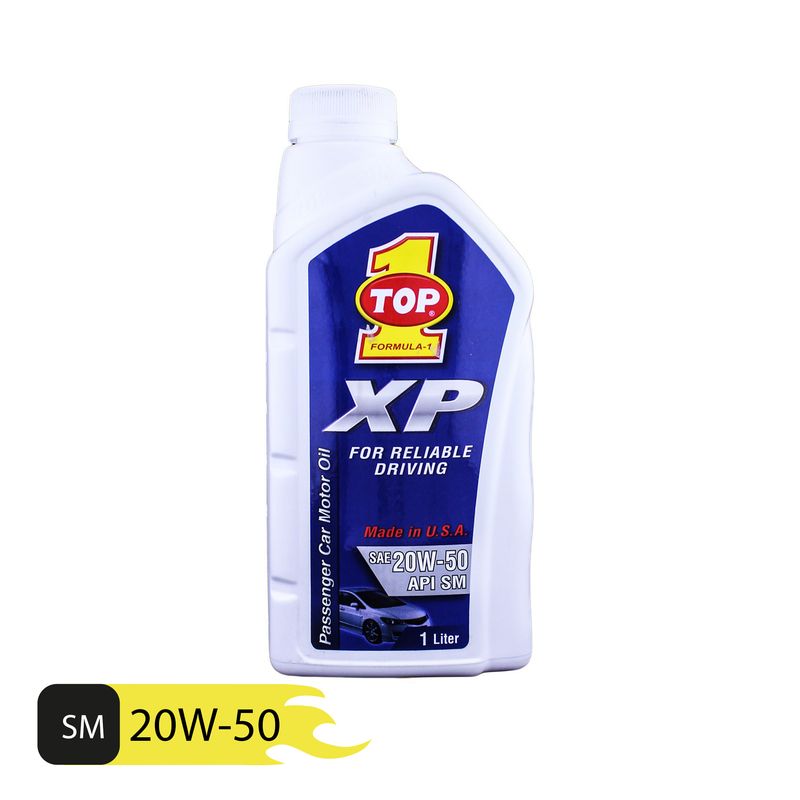 روغن موتور خودرو تاپ وان مدل xp sm 20w 50 حجم 1 لیتر