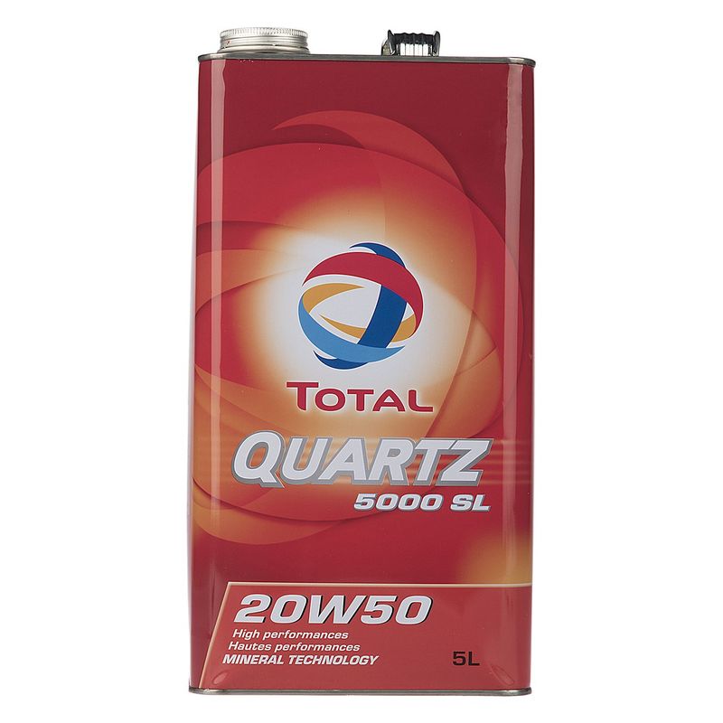 روغن موتور خودرو توتال مدل quartz 5000 sl حجم 5 لیتر