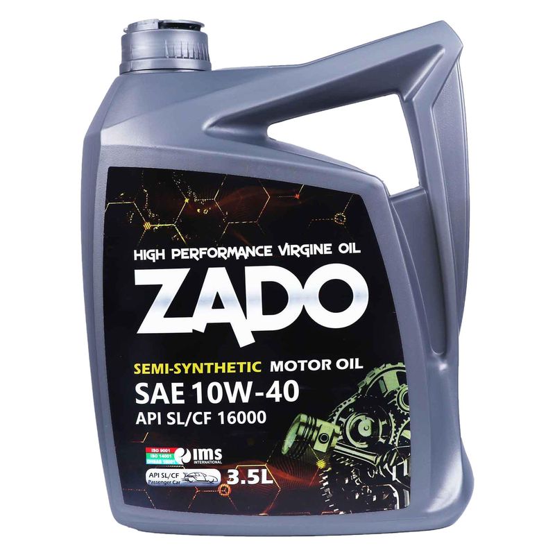 روغن موتور خودرو زادو مدل sae 10w40 16000 sl حجم 3.5 لیتر