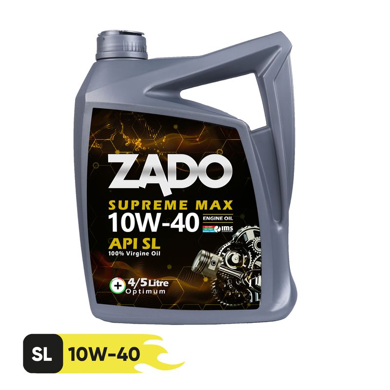 روغن موتور خودرو زادو مدل sae 10w40 sl حجم 4.5 لیتر