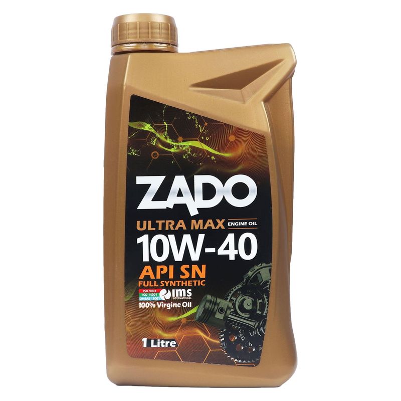 روغن موتور خودرو زادو مدل sae 10w40 sn ultra max حجم 1 لیتر
