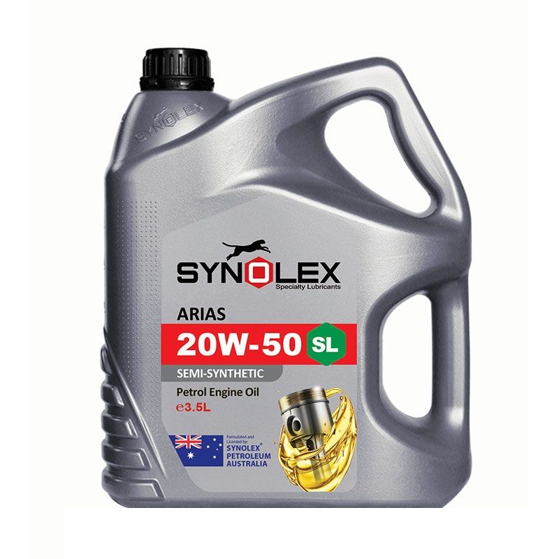 روغن موتور خودرو سینولکس مدل آریاس 20w50 sl ظرفیت 3.5 لیتر