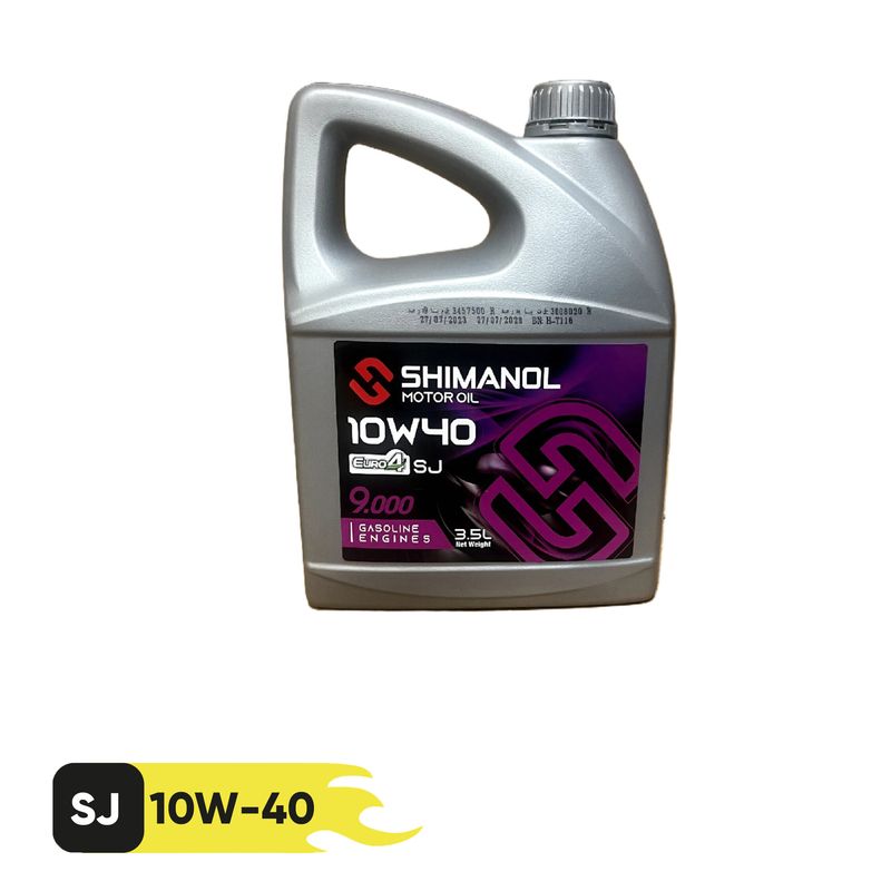 روغن موتور خودرو شیمانول مدل shmanol 10w40sj حجم 3.5 لیتر