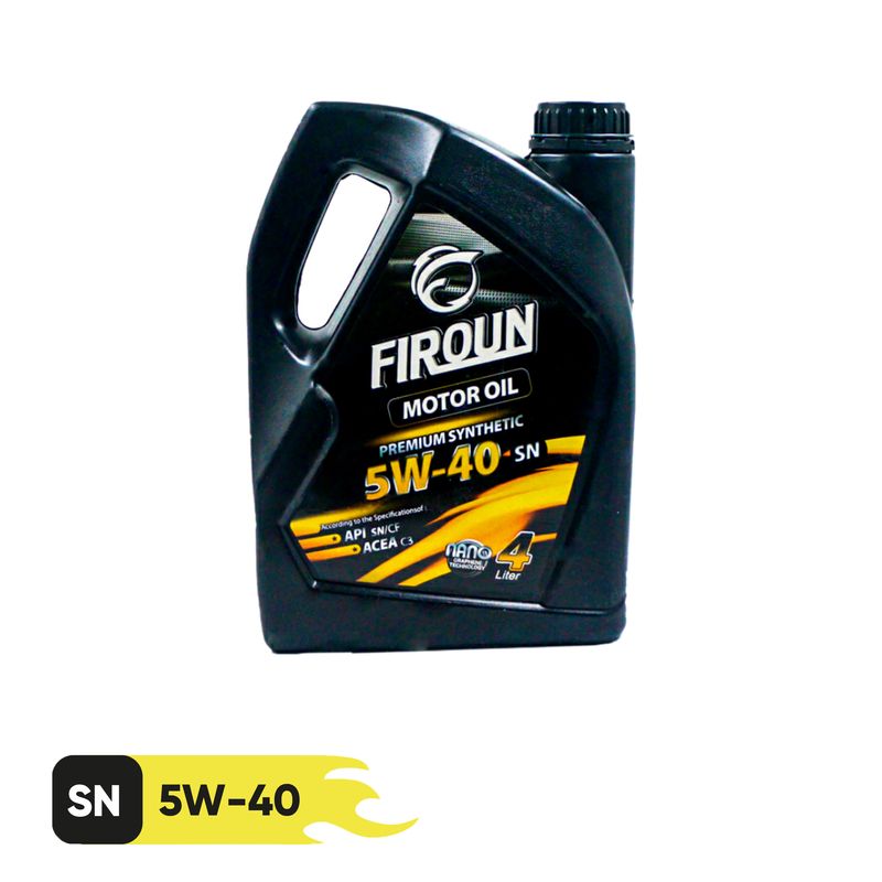 روغن موتور خودرو فیرون مدل نانو گرافن 5w_40 sn حجم 4 لیتر