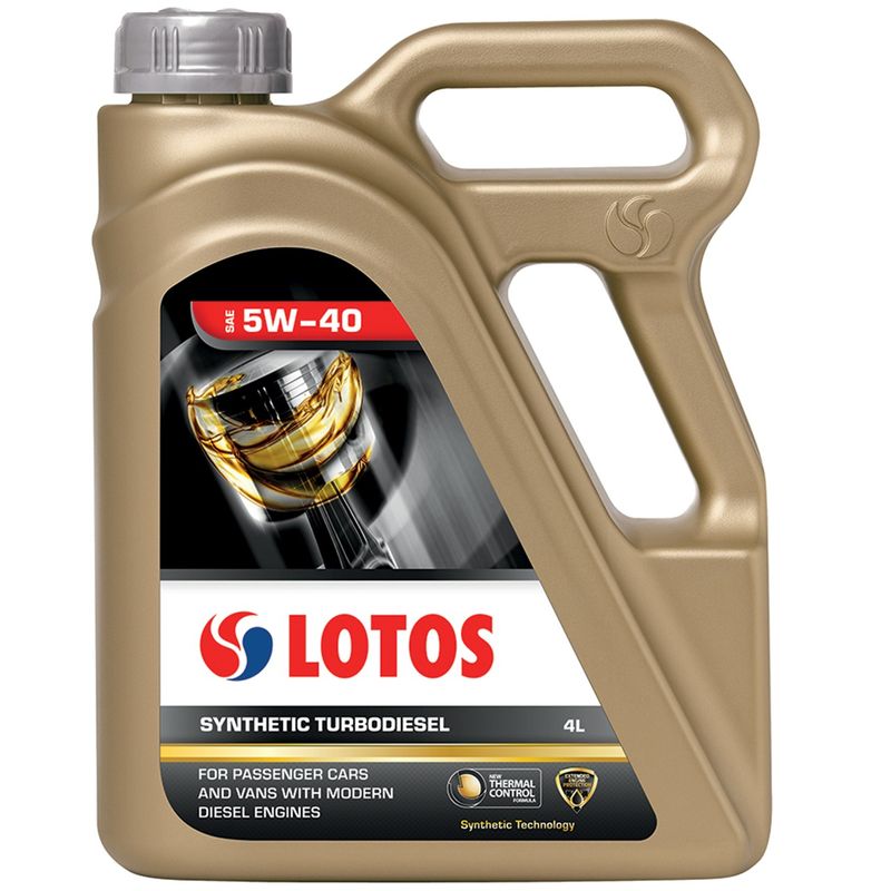 روغن موتور خودرو لوتوس مدل synthetic turbodiesel حجم 4 لیتر