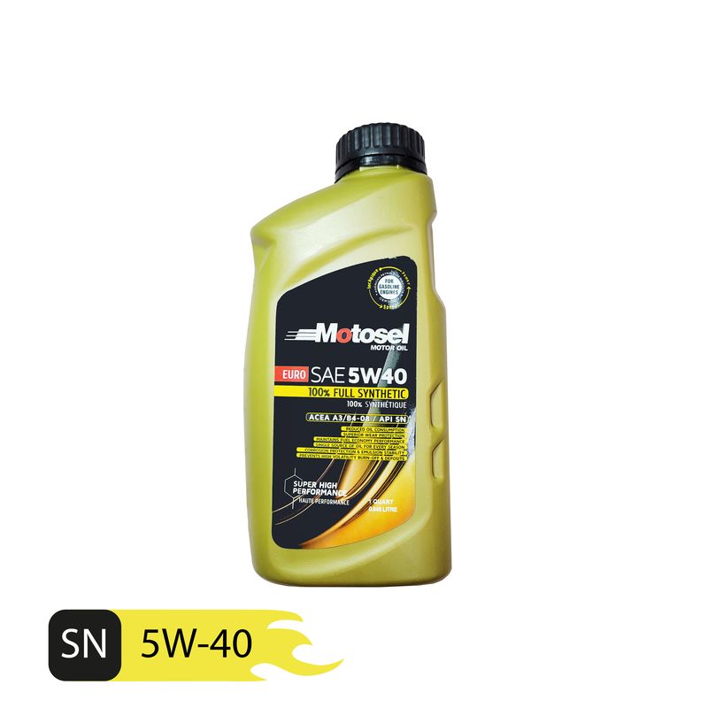 روغن موتور خودرو موتوسل مدل 5w40 sn حجم 1 لیتر