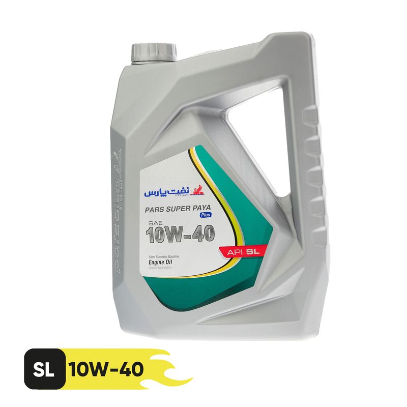 روغن موتور خودرو نفت پارس مدل سوپر پایا پلاس 10w40 حجم 4 لیتر