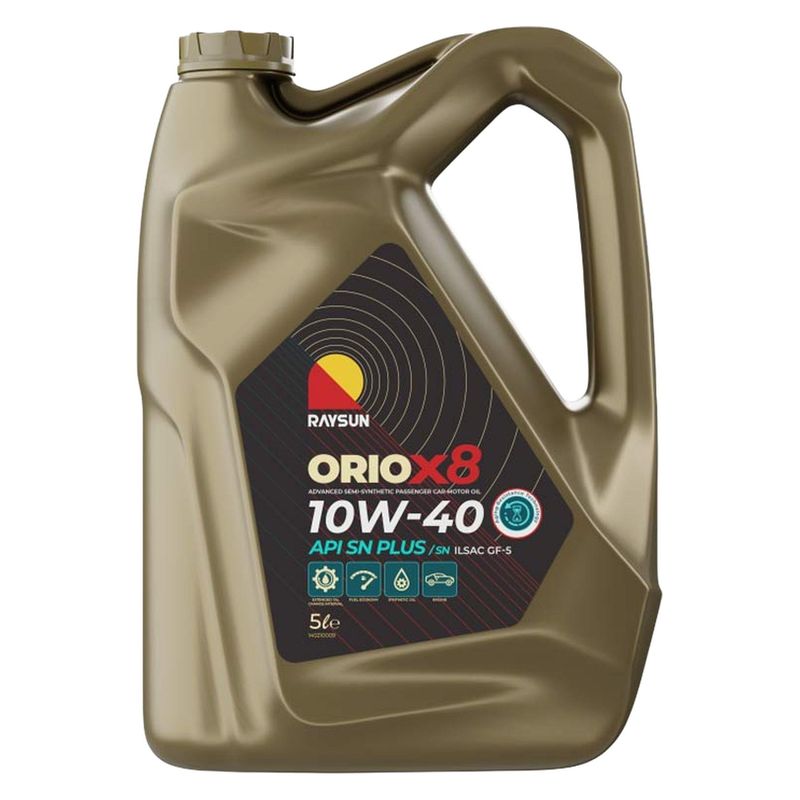 روغن موتور ری سان مدل oriox8 10w 40 sn plus حجم پنج لیتر
