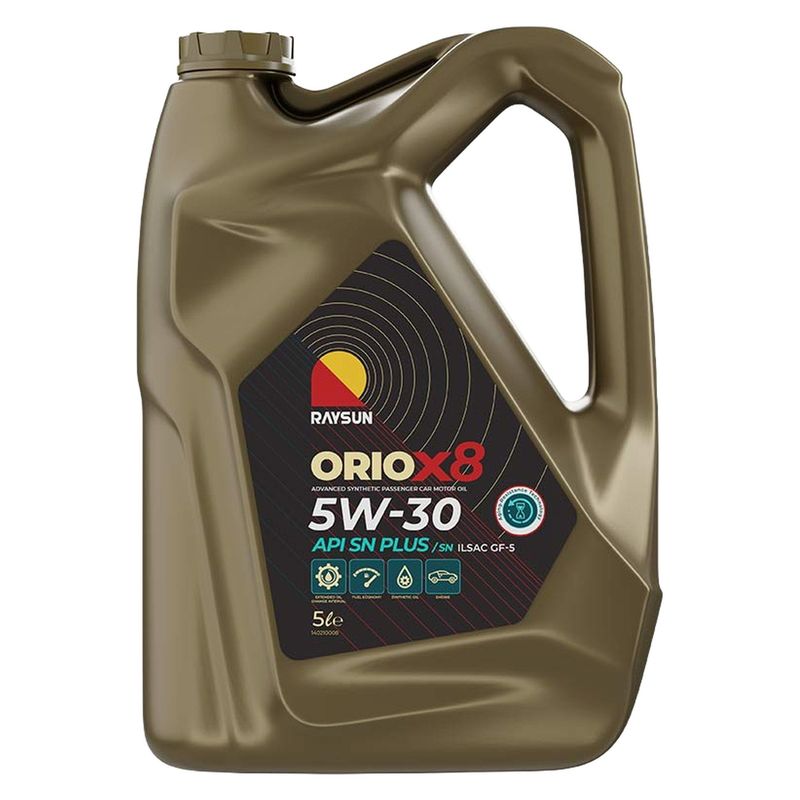 روغن موتور ری سان مدل oriox8 5w 30 sn plus حجم پنج لیتر