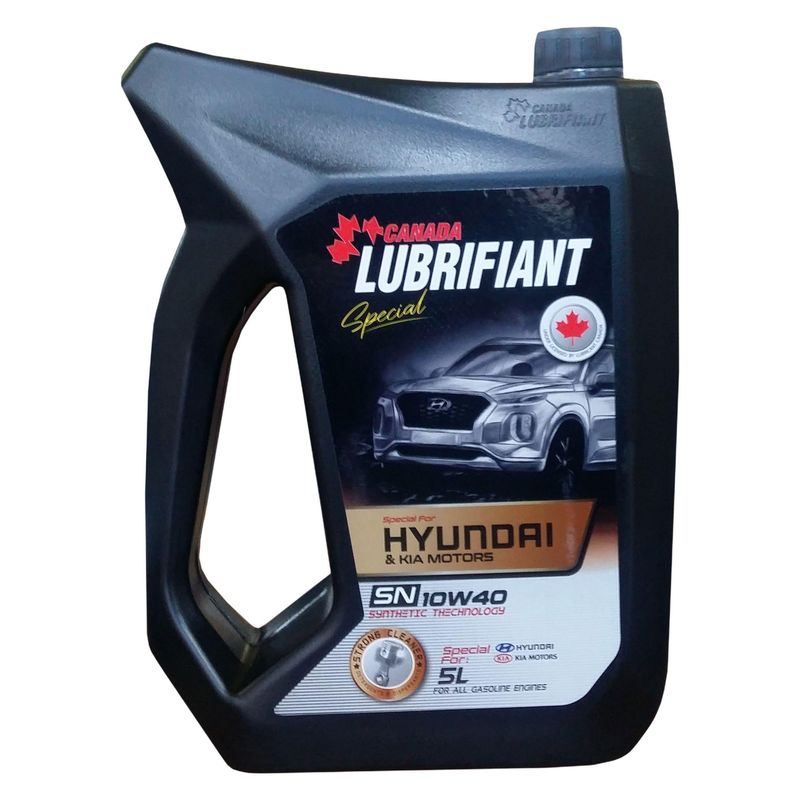 روغن موتور لوبریفنت کانادا مدل اسپیشیال 10w40 sn hyundai & kia حجم 5 لیتر