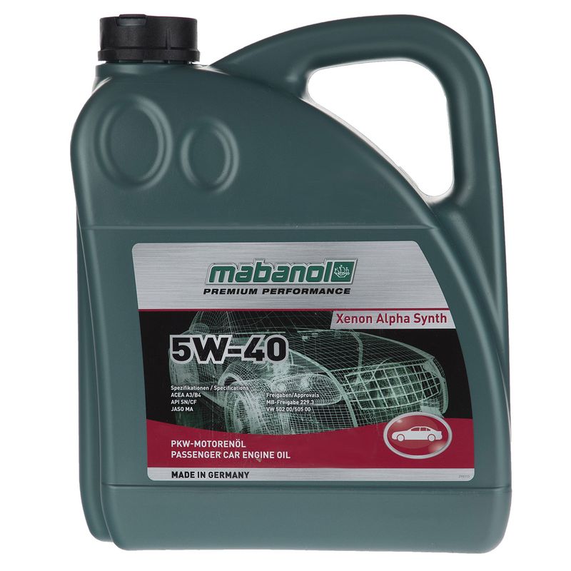 روغن موتور مبانول کد sn 5w 40 حجم 4 لیتر