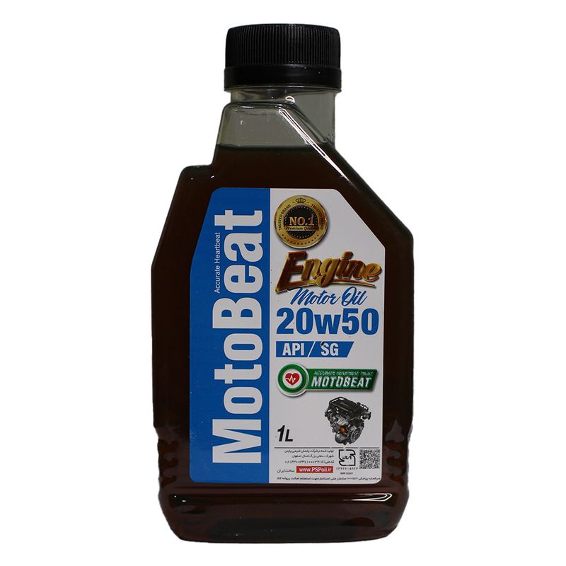 روغن موتور موتوبیت مدل sg 20w50 حجم 1 لیتر