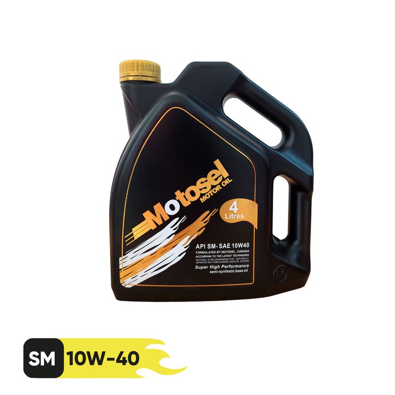 روغن موتور موتوسل مدل 10w40 sm حجم 4 لیتر