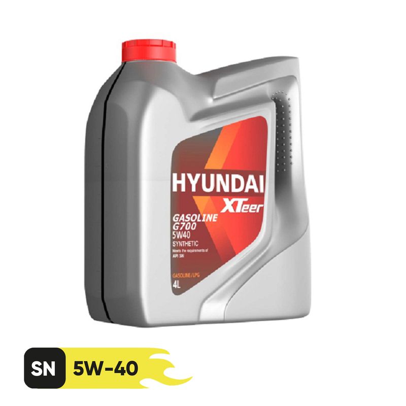 روغن موتور هیوندای اکستیر  5w40 sn حجم 4 لیتر