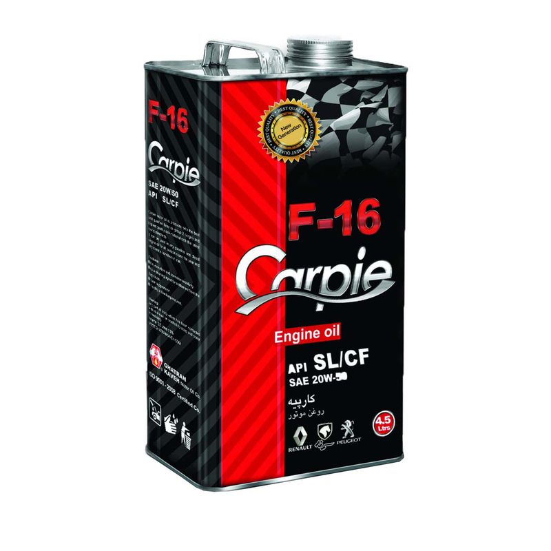 روغن موتور کارپیه کد f 16 مدل 20w50 sl حجم 4.5 لیتر