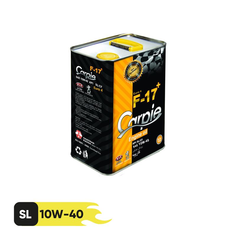 روغن موتور کارپیه کد f 17 پلاس مدل 10w40 sl حجم 3.5 لیتر