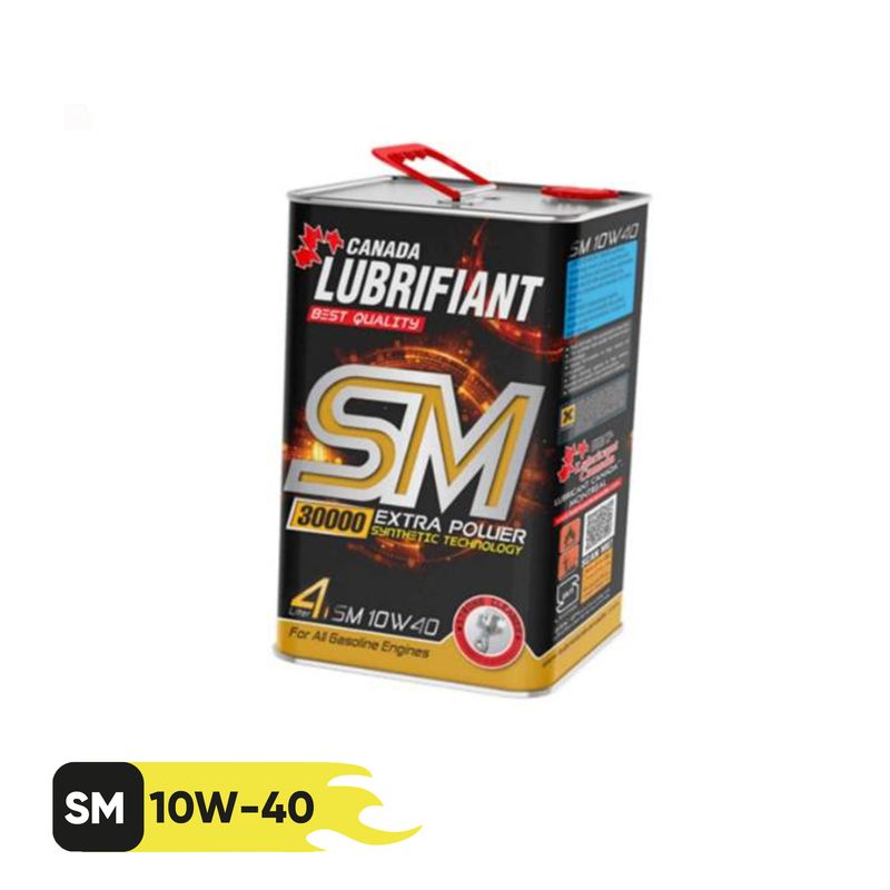 روغن موتور کانادا لوبریفنت مدل  10w40 sm حجم 4 لیتر