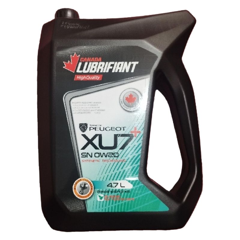 روغن موتور کانادا لوبریفنت مدل 0w20 sn xu7 plus حجم 4.7 لیتر