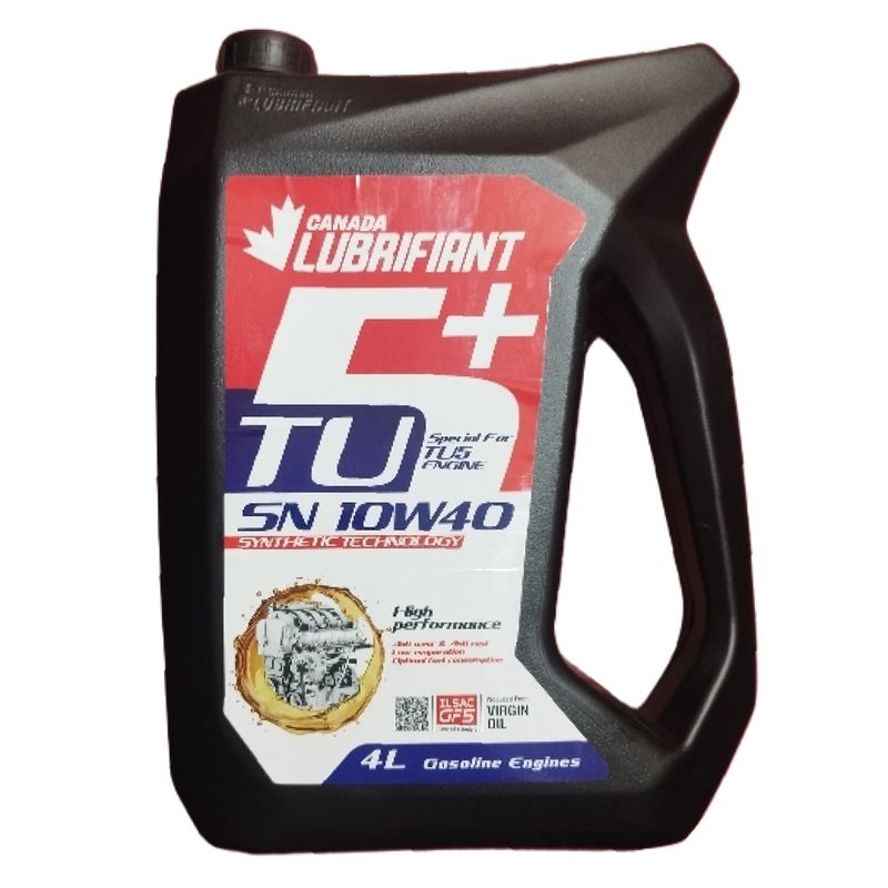 روغن موتور کانادا لوبریفنت مدل 10w40 sn tu5 plus حجم 4 لیتر