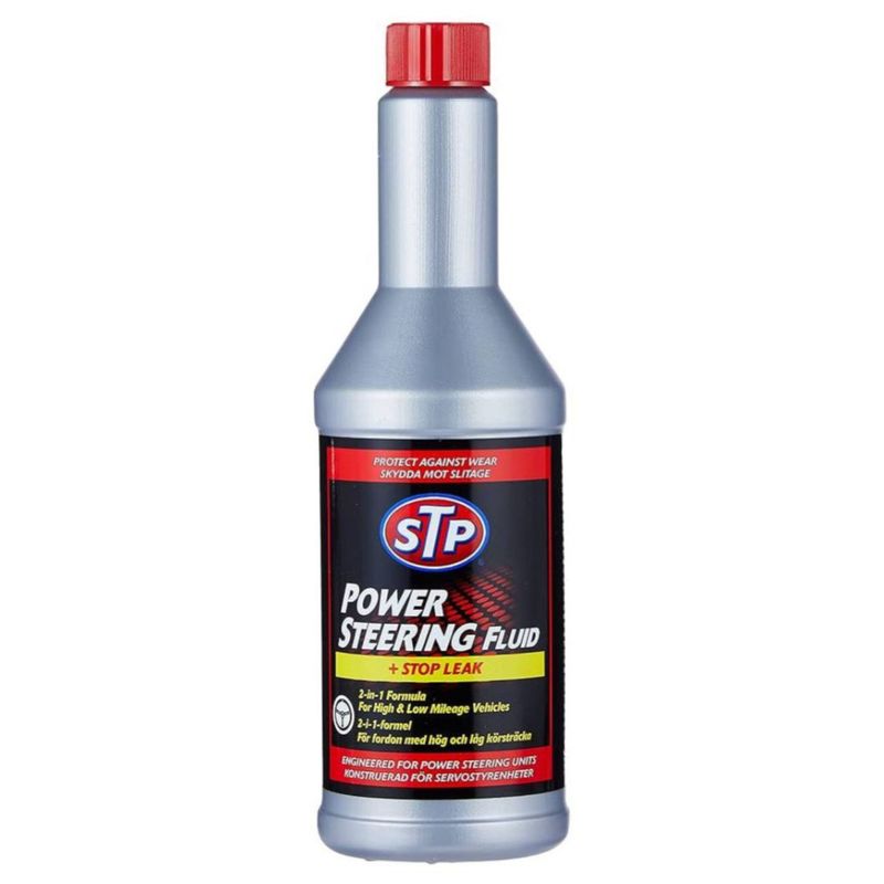 روغن هیدرولیک و نشت گیر هیدرولیک فرمان اس تی پی مدل stop leak حجم 350 میلی لیتر