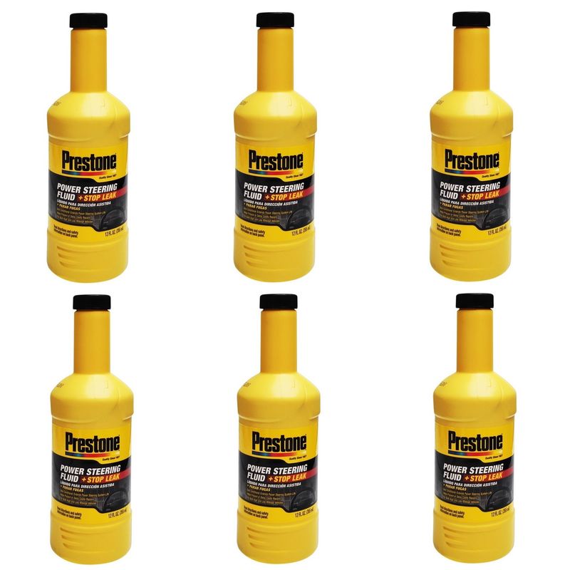 روغن هیدرولیک و نشت گیر پرستون مدل stop leak حجم 355 میلی لیتر بسته 6 عددی