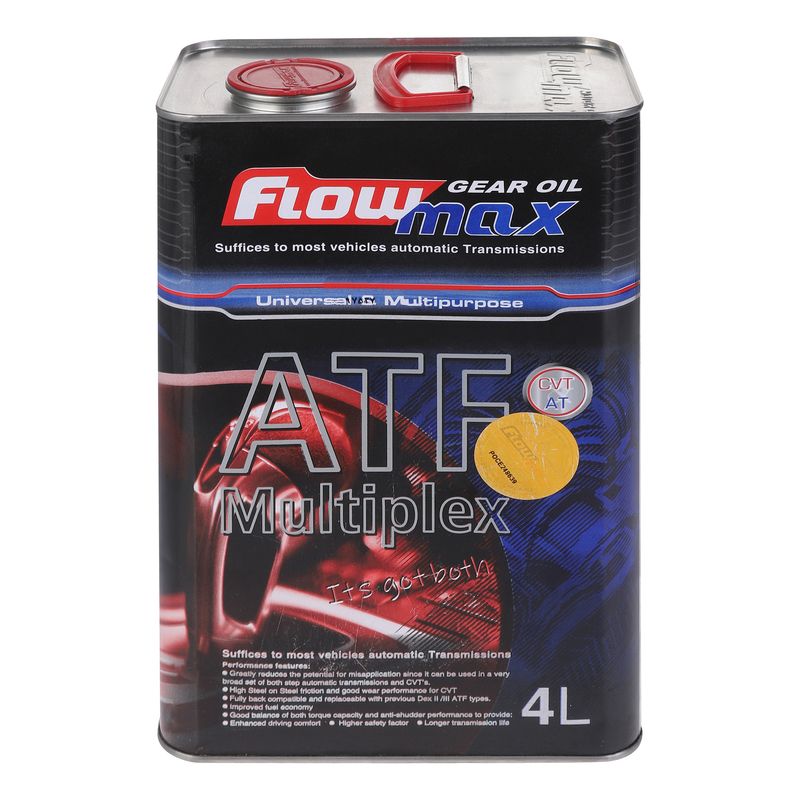 روغن گیربکس اتوماتیک فلو مکس مدل atf multi plex حجم 4 لیتر مناسب برای تیگو 5 x33s x33s at