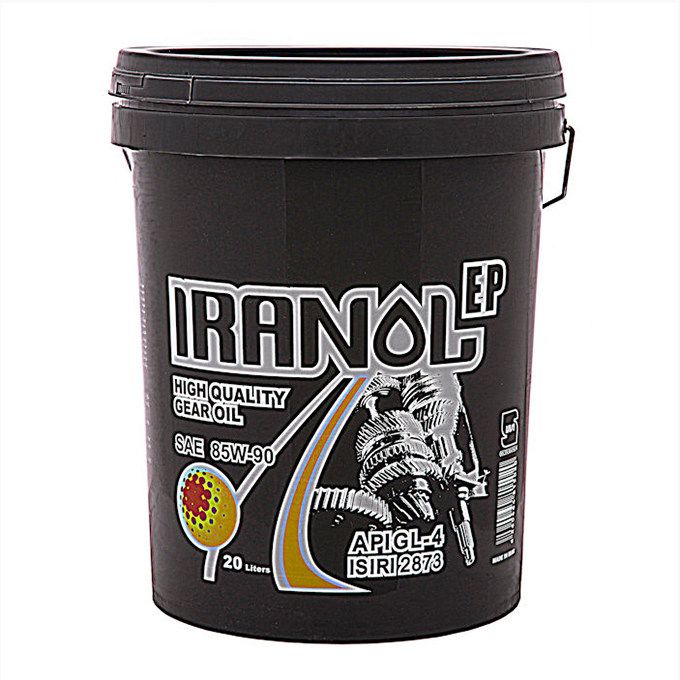 روغن گیربکس ایرانول مدل 85w 140ep حجم 20 لیتر