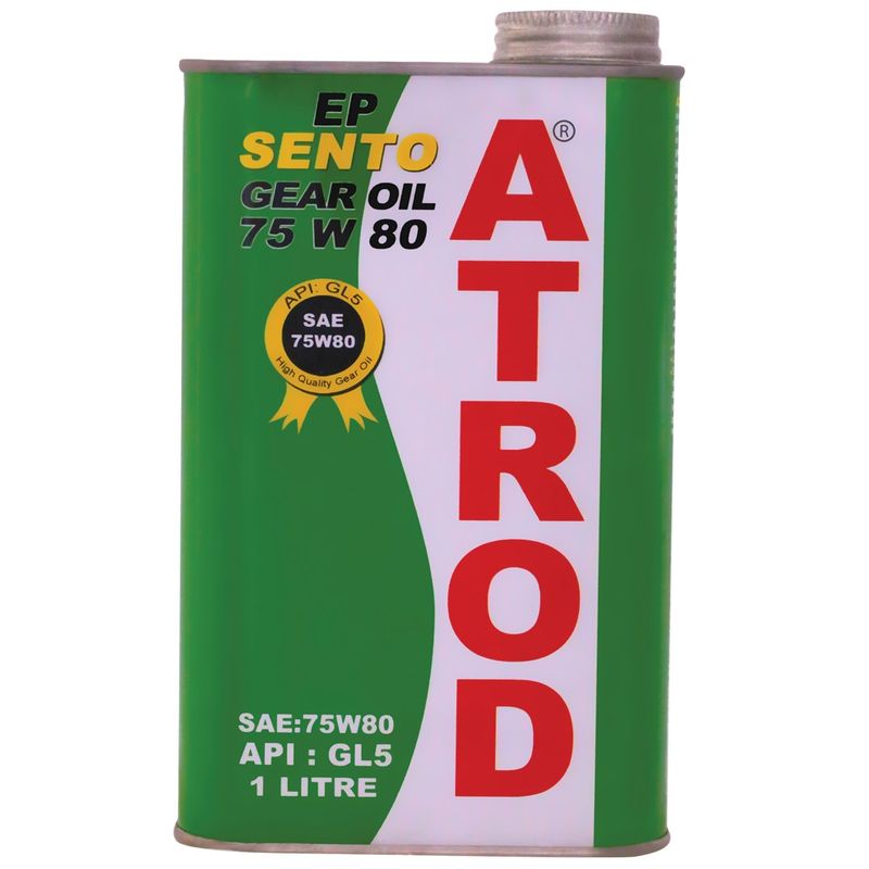 روغن گیربکس خودرو آترود مدل 75w80 sento حجم 1 لیتر
