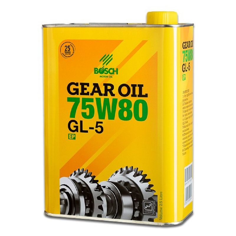 روغن گیربکس خودرو بوش مدل 75w80 gl 5 حجم 2.5 لیتر